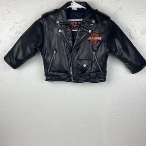 HARLEY-DAVIDSON Kid's Faux Leather Authentic ''BORN TO RIDE'' Jacket
